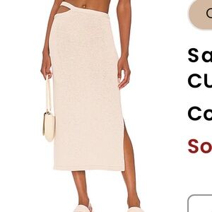 Cult Gaia Samira skirt in cream